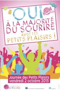 Les confiseries mettent le paquet pour la 8ème Journée des Petits Plaisirs à Paris !. Le vendredi 2 octobre 2015 à Paris. Paris. 